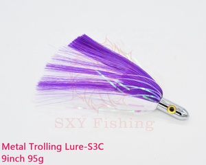 Esca da <span class=keywords><strong>pesca</strong></span> per Trolling in metallo SXY esche da <span class=keywords><strong>pesca</strong></span> esche da <span class=keywords><strong>pesca</strong></span> esche da <span class=keywords><strong>pesca</strong></span> per pesci Marlin di acqua salata esca da traino in acque profonde S3C 9 pollici - Product Image 4