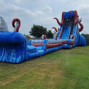 GMY Inflatables, Tobogán Inflable Comercial con Diseño de Bandera Americana, Tobogán Acuático Inflable Gigante para Niños y Adultos - Product Image 3