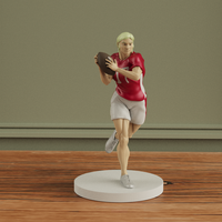 Statue personnalisée en résine de la série Football Legends Action Figure Sculpture de joueur en polyrésine pour vitrine d'esprit d'équipe