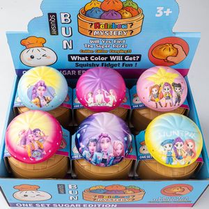 Simulation Steamed Bun Squishy Toy Slow Rising Bao Bun Stress Relief Fidget Blind Box Toy for Kids - Product Image 4