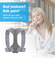 Correcteur de Posture Respirant Réglable pour Homme et Femme Protège le Lisseur du Dos Soulagement de la Douleur Arthrite
