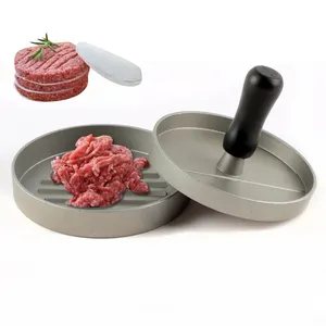 Molde de cozinha prensa de hambúrguer, de liga de metal, de alta qualidade, carne de bovino