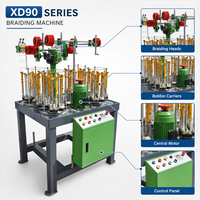 Nouvelle machine à tresser automatique de cordons de lacets SVC High Speed XD90 (280-320 tr/min) pour bandes élastiques, cordons et cordonnets de vêtements