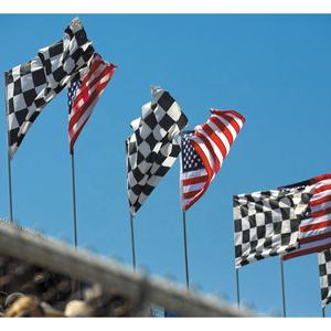 <span class=keywords><strong>Drapeau</strong></span> à carreaux de course <span class=keywords><strong>noir</strong></span> et blanc 3x5 pieds Polyester pour les courses et les événements sportifs - Product Image 2