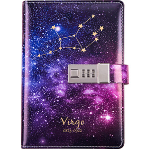 Nouvelle papeterie transfrontalière ciel étoilé Code livre cahier coffret cadeau ensemble en cuir couverture rigide en gros Souvenir Journal cadeau Journal - Product Image 2