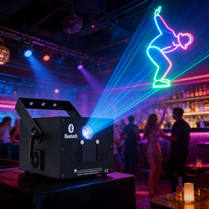 Luz LED RGB de 3W para Escenario, Discoteca, Proyector Láser para Fiestas, Luces con Control de Sonido, Equipo de DJ para Club Nocturno/KTV/Pista de Baile/Bodas - Product Image 1