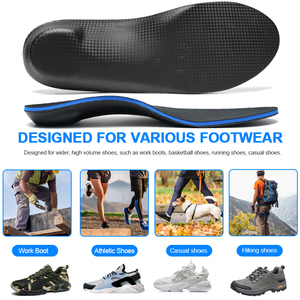 Semelles orthopédiques de soutien de la voûte plantaire, soulagement de la fasciite plantaire, douleur au talon, bottes de travail, inserts orthopédiques pour chaussures - Product Image 6