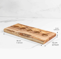 Lampe à thé artisanale en bois d'olivier de style rural. Convient à la décoration intérieure et peut accueillir 5 bougeoirs.