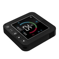 Neo Tuya Wifi Thermostat intelligent de température et d'humidité Écran couleur Infrarouge AC Thermostat Affichage Noir ABS Électrique Maison Intelligente