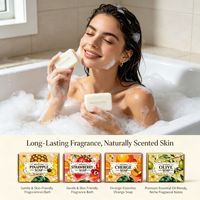 Nieuwe natuurlijke Franse gemalen fruitzeep 250g, langdurige bloemige geur, cadeauset, hydraterende schuim voor gezicht of lichaam