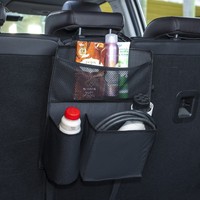 Organisateur de siège de voiture style professionnel, sac de rangement pour voiture, sac suspendu pour coffre, boîte de rangement pour dossier de siège arrière, poche en filet Oxford
