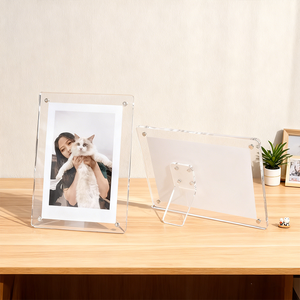 Cadre <span class=keywords><strong>photo</strong></span> rectangulaire transparent en acrylique magnétique écologique pour la décoration de la maison - Product Image 1