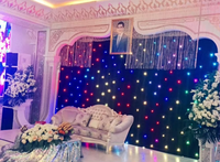 Rideau LED Étoilé BW/W/RGB – Toile de Fond LED Décorative Effet Ciel Étoilé pour DJ, Club, Fête, Spectacle, Équipement Scénique
