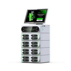 Station de recharge portable intégrée à écran tactile 16 emplacements, banque d'alimentation 4G empilable pour téléphone portable, 6000 mAh, sortie 60 W pour la <span class=keywords><strong>location</strong></span> - Product Image 4