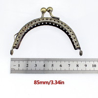 8.5CM Arc Vintage métal baiser fermoir pièce sac sac à main cadre fermoir embrayage fermoir sac pour bricolage artisanat sac à main poignée couture artisanat Stock
