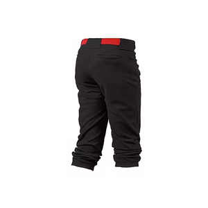 Pantalon de baseball imprimé respirant de haute qualité, couleur marine, rayures latérales rouge et blanc, pantalon long de softball pour homme, séchage rapide - Product Image 5