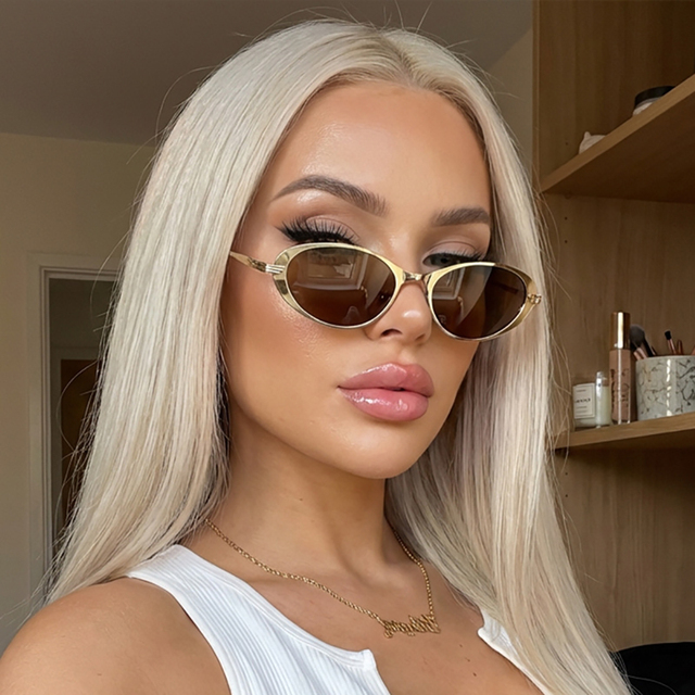 2026 New Arrivals Custom Classic Women Men Sun Glasses with High Quality Wholesale Vintage Style Oval Metal Frames Sunglasses