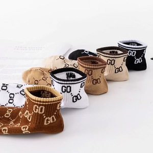 Nuove Calzette da Donna in Cotone Stile College, Trendy, con Lettere, Assorbenti, Sottili, Stile Giapponese, a Taglio Basso - Product Image 2