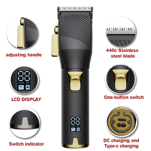 เครื่องโกนหนวดไร้สายแบบมืออาชีพ ตัวเครื่องโลหะ ชาร์จไฟได้ พร้อมจอ LCD และควบคุมผ่านแอปพลิเคชัน สำหรับโกนและตกแต่งทรงเครา - Product Image 2