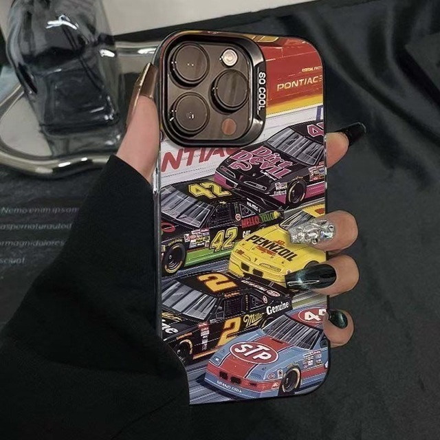 So Cool UV Printing Japanese Comic Speed Racing Cars Printed Hard Mobile Phone Case for iPhone 17 Pro Max