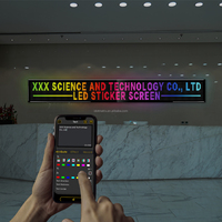 32128 Ipxel 1M de longitud App-Tablero de señal LED programable 5V Panel de matriz de luz de mensaje de desplazamiento para publicidad de escaparate