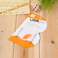 Logo personnalisé Boîte en papier à languette suspendue au détail téléphone portable câble de données USB emballage de carte blister avec carte en papier