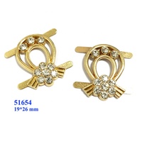 Clips de chaussures amovibles en métal en forme de fleur pour femmes, boucles de chaussures en cristal