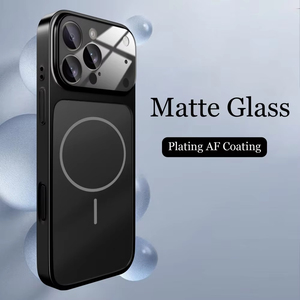 Coque en verre nano mat AG pour <span class=keywords><strong>Apple</strong></span> <span class=keywords><strong>iPhone</strong></span> 17 <span class=keywords><strong>Pro</strong></span> Max Air 16 15 <span class=keywords><strong>14</strong></span> 13 <span class=keywords><strong>Pro</strong></span> Max Charge sans fil Couverture rigide magnétique 17 <span class=keywords><strong>Pro</strong></span> MAX Capa - Product Image 5