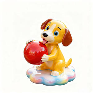 Escultura de Resina de Cachorro de Moda, Personalizable en Color/Tamaño/Logotipo, Decoración <span class=keywords><strong>para</strong></span> Exteriores <span class=keywords><strong>para</strong></span> <span class=keywords><strong>Parques</strong></span> Infantiles - Product Image 1