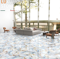 Moderno de lujo 600x600mm brillante mármol esmaltado porcelana antibacteriano ACCENTS azulejos Interior habitación ladrillo refractario pared piso