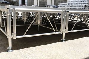 Dễ dàng cài đặt di động giai đoạn sự kiện buổi hòa nhạc ngoài trời sân khấu di động điều chỉnh ván ép bảng nhôm sân khấu - Product Image 2