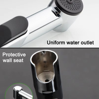 SANIPRO Douchette WC portable en plastique ABS, design moderne, pour hygiène personnelle, avec fonction de rinçage et de pulvérisation