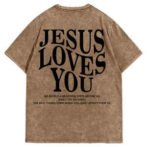 Camisetas Vintage para Hombre con Estampado de Letras, Cuello Redondo, 100% Seda, Resistentes a las Arrugas, 100% Fibra de Algodón, Estilo Hiphop - Product Image 6