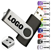 Memorias USB Personalizadas al por Mayor con Logotipo, 8GB 16GB 32GB USB 2.0 3.0, Unidad USB Metálica, Tarjeta de Memoria, Pendrive, Regalo