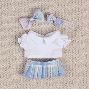 2025 dernier 20cm plastique Stock coton LBB poupée vêtements JK or soie matériel école uniforme Mini jouet Style - Product Image 3