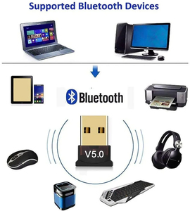 Adaptador Electrónico para Automóvil <span class=keywords><strong>USB</strong></span> Bt <span class=keywords><strong>5.0</strong></span>, Transmisor Receptor Bt, <span class=keywords><strong>Dongle</strong></span> de Audio Inalámbrico para Computadoras, PC y Laptops - Product Image 6