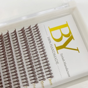 Nouvelles extensions de cils Wispy Anime Comic Spire 0,07 mm en PBT coréen noir mat, effet Anime Spike - Product Image 2
