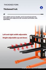Kleine Handvorkheftruck 400Kg Draagbare Kleine Stapelaar Mini Lift Platform Handmatige Hydraulische Vrachtwagen Kleine Lader Heftruck - Product Image 6