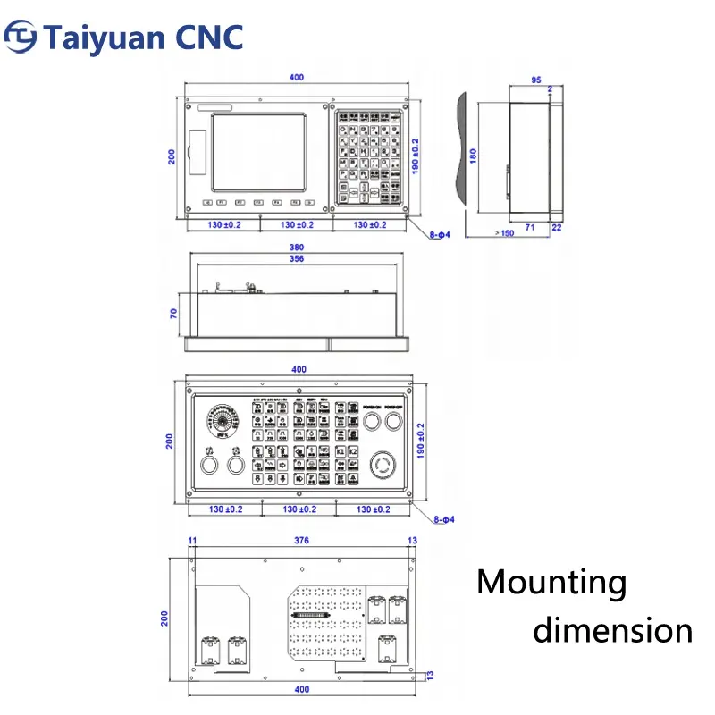 Kualitas Tinggi Sistem Kontrol Bubut CNC Pengendali CNC Pengendali 5 Poros Bubut dan Pusat Putar untuk Penggilingan dan Bubut
