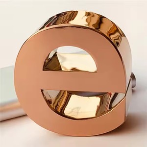 Insegna in Metallo Personalizzata Non Illuminata, Lettere in Acciaio Inox <span class=keywords><strong>per</strong></span> Parete, Logo Aziendale o di Studio - Product Image 4