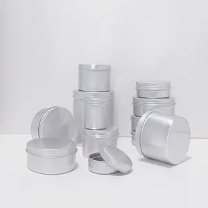 4盎司6盎司8盎司空定制彩色铝螺旋盖金属糖果茶罐锡盒锡罐用于存储