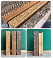 Poutres en polyuréthane imitation bois, en mousse PU, creuses en forme de U, pour la décoration de plafonds de style farmhouse, poutres en bois pour plafonds voûtés