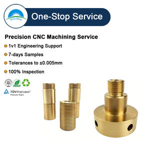 Servicios de Mecanizado CNC, Piezas de Latón Mecanizadas por Torneado y Fresado, Anodizadas, Pulimentadas y con Acabado de Trefilado - Product Image 1