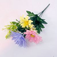 Bunga Gerbera Buatan Sutra Besar Langsung dari Pabrik, Buket Bunga untuk Pemakaman dan Peringatan, Bunga Buatan Grosir