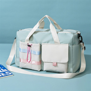 Borsa da Viaggio Leggera in Nylon Resistente all'Acqua, Borsa Sportiva Pieghevole per <span class=keywords><strong>Palestra</strong></span>, Bagaglio a Mano per Weekend, Personalizzabile OEM - Product Image 4