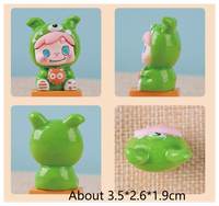 Figurines miniatures en résine dure 3D en forme de ballon, figurines d'elfes, petites figurines de collection, jouets d'amitié, cadeaux promotionnels pour fabricants