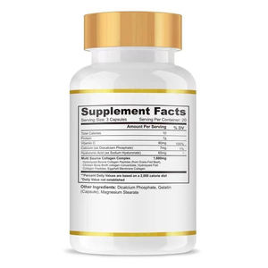 Kapsul Kolagen Herbal Asam Hialuronat Vitamin C Glutathione Pemutih Kulit Anti-penuaan Pengelola Energi OEM 60/90 Kapsul - Product Image 3