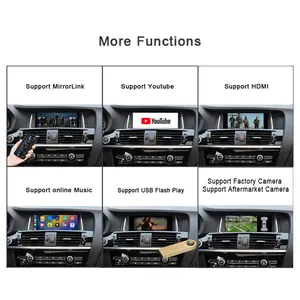 Kablosuz Carplay araba multimedya ses Android oto Video arayüzü Carplay araba BMW NBT X1 X2 X3 X4 X5 için araçlar