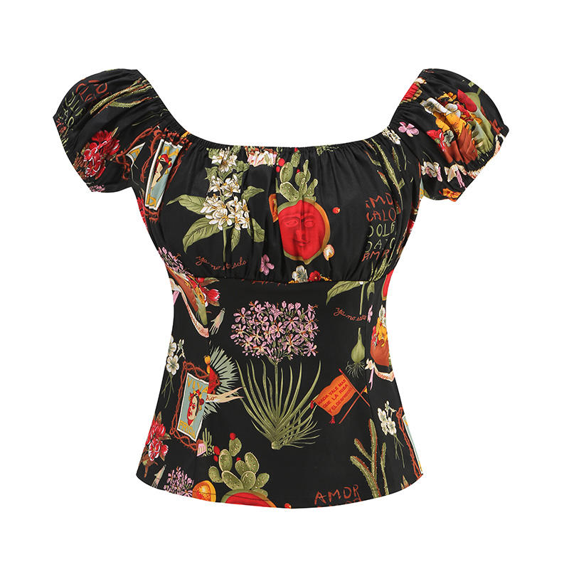 Elegante blusas de los años 60 de mujer para compradores