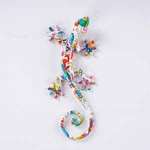 Aimants de réfrigérateur Art Gecko, autocollants magnétiques créatifs en forme de lézard peints, cadeaux personnalisés, aimants de réfrigérateur pour l'exportation - Product Image 3